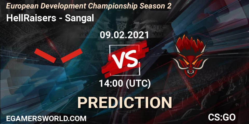 HellRaisers - Sangal: Maç tahminleri. 09.02.2021 at 14:10, Counter-Strike (CS2), European Development Championship Season 2