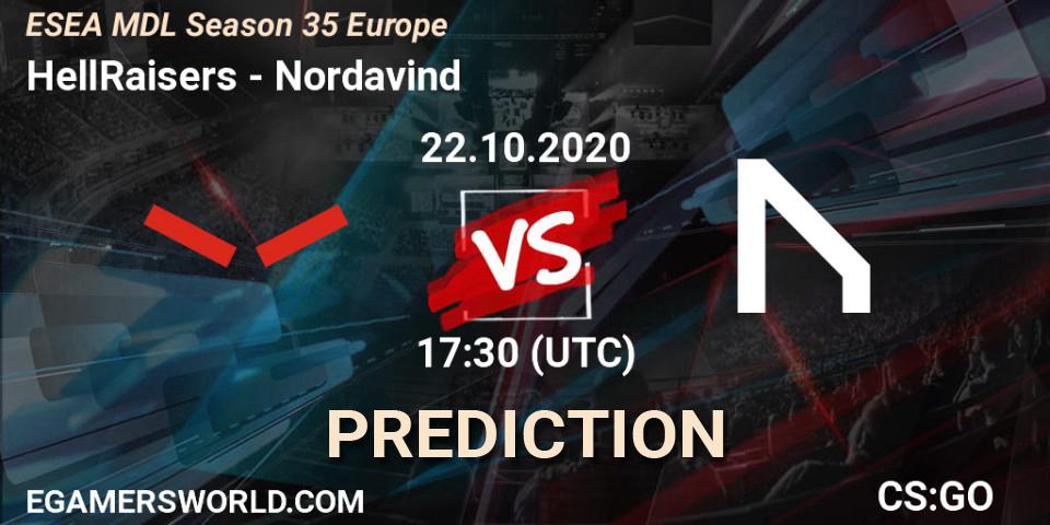 HellRaisers - Nordavind: Maç tahminleri. 22.10.2020 at 17:35, Counter-Strike (CS2), ESEA MDL Season 35 Europe