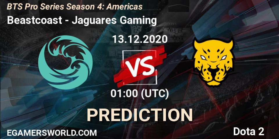Beastcoast - Jaguares Gaming: Maç tahminleri. 13.12.2020 at 01:01, Dota 2, BTS Pro Series Season 4: Americas
