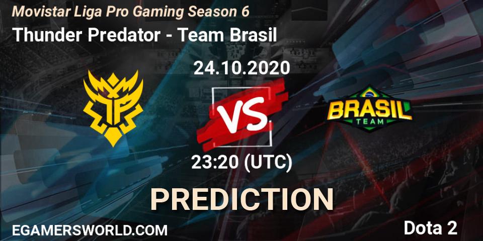 Thunder Predator - Team Brasil: Maç tahminleri. 24.10.2020 at 23:01, Dota 2, Movistar Liga Pro Gaming Season 6