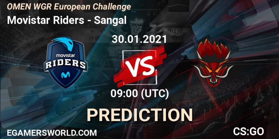 Movistar Riders - Sangal: Maç tahminleri. 30.01.2021 at 10:00, Counter-Strike (CS2), OMEN WGR European Challenge