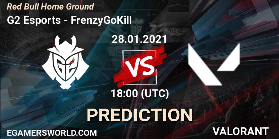 G2 Esports - FrenzyGoKill: Maç tahminleri. 28.01.2021 at 16:30, VALORANT, Red Bull Home Ground