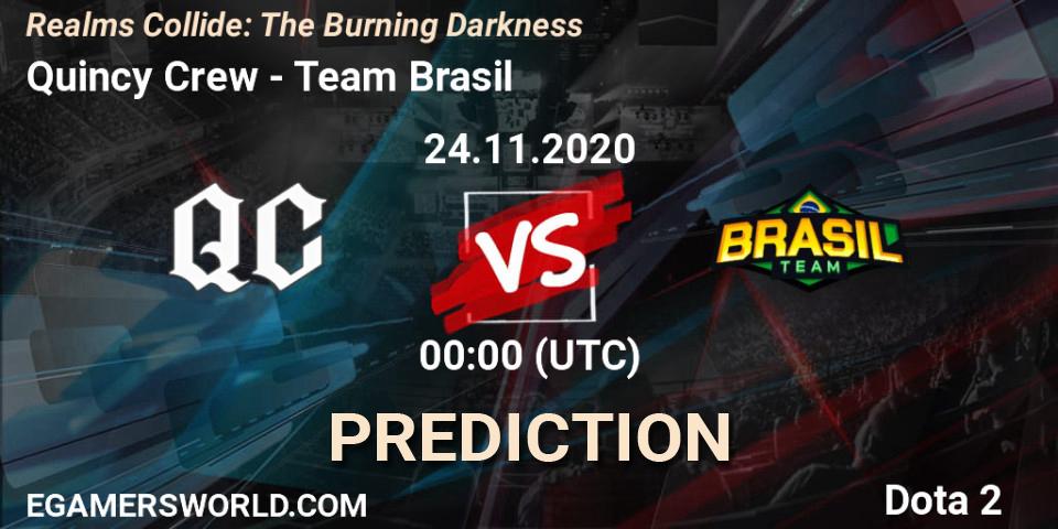 Quincy Crew - Team Brasil: Maç tahminleri. 24.11.2020 at 00:03, Dota 2, Realms Collide: The Burning Darkness