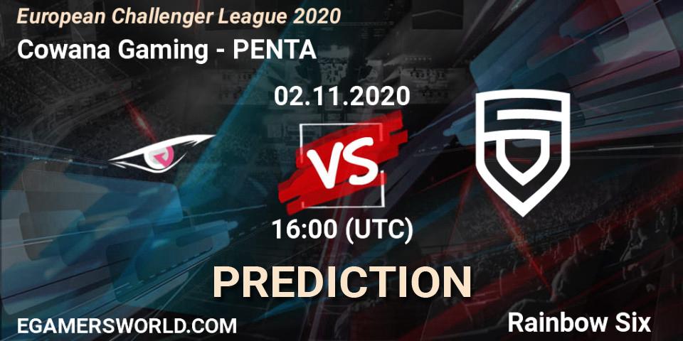 Cowana Gaming - PENTA: Maç tahminleri. 02.11.20, Rainbow Six, European Challenger League 2020