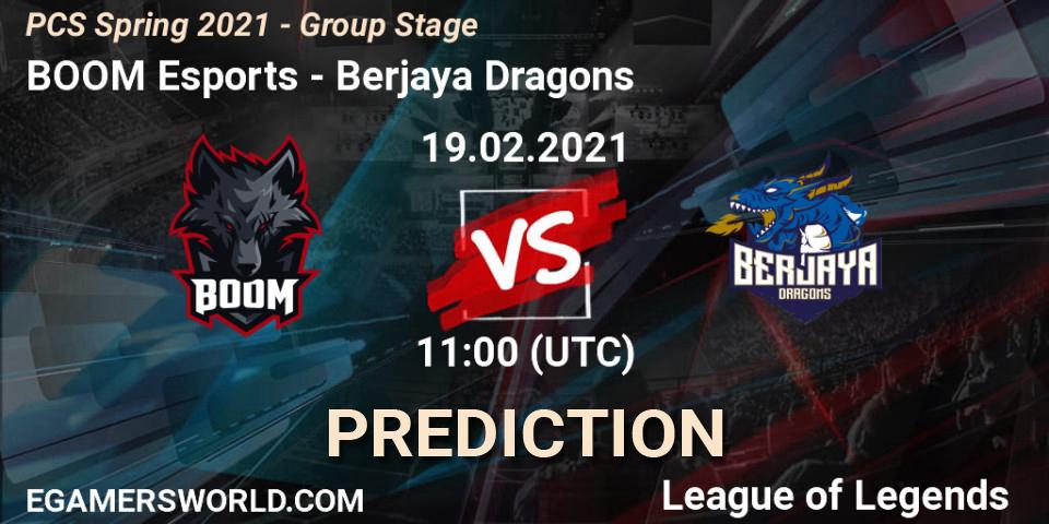 BOOM Esports - Berjaya Dragons: Maç tahminleri. 19.02.2021 at 11:30, LoL, PCS Spring 2021 - Group Stage