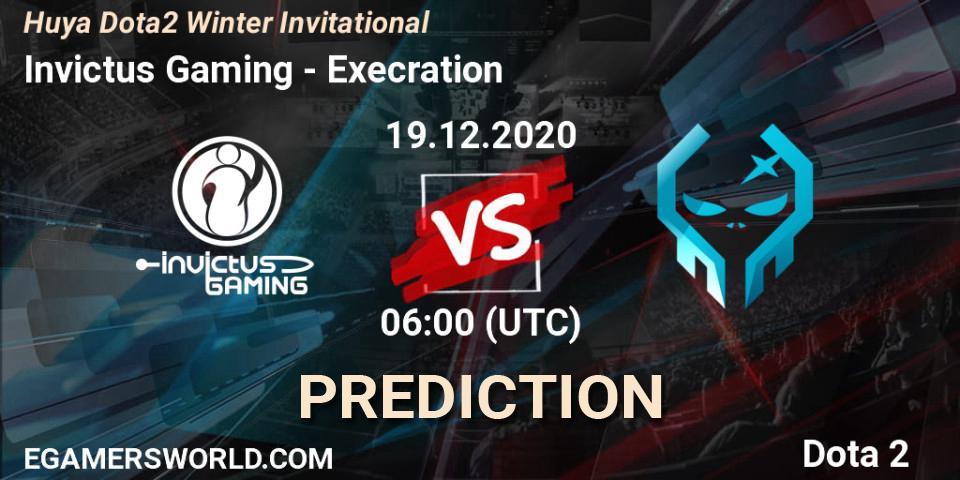 Invictus Gaming - Execration: Maç tahminleri. 19.12.2020 at 06:01, Dota 2, Huya Dota2 Winter Invitational
