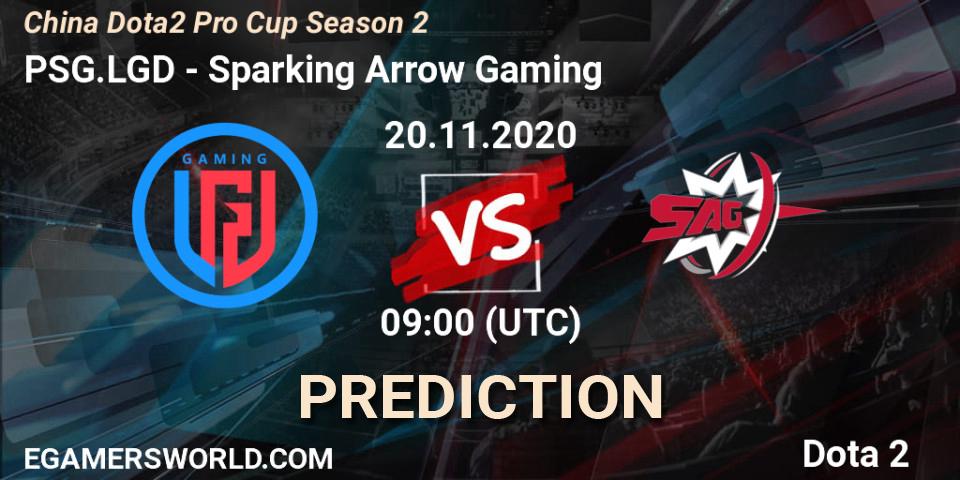 PSG.LGD - Sparking Arrow Gaming: Maç tahminleri. 20.11.2020 at 09:10, Dota 2, China Dota2 Pro Cup Season 2