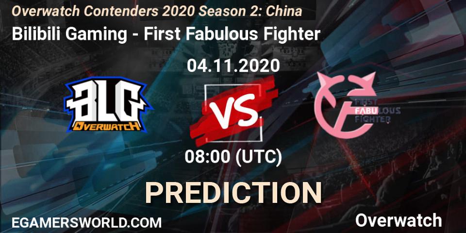 Bilibili Gaming - First Fabulous Fighter: Maç tahminleri. 04.11.2020 at 08:00, Overwatch, Overwatch Contenders 2020 Season 2: China