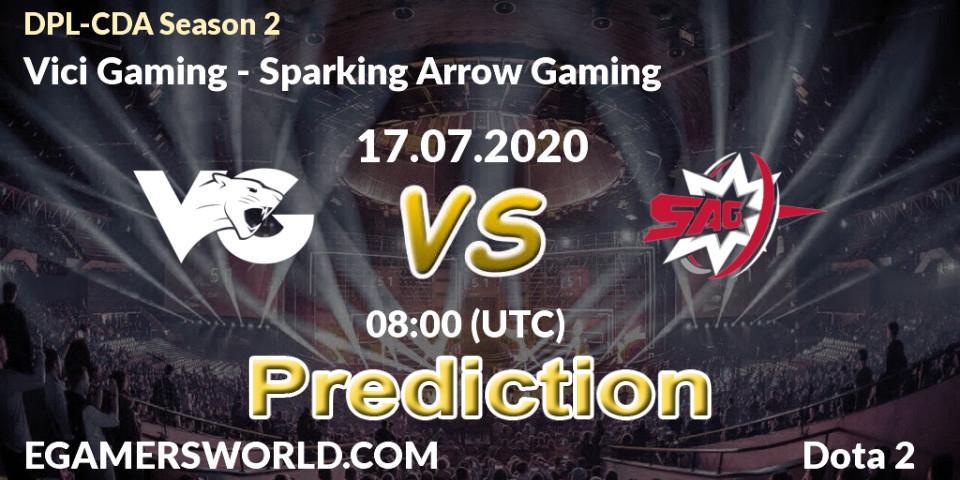 Vici Gaming - Sparking Arrow Gaming: Maç tahminleri. 17.07.2020 at 08:00, Dota 2, DPL-CDA Professional League Season 2