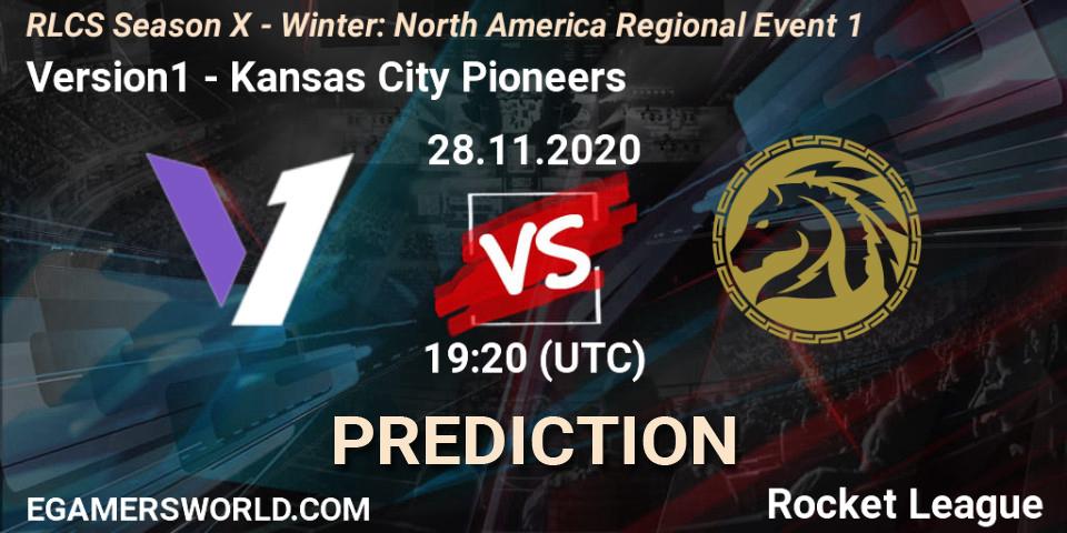 Version1 - Kansas City Pioneers: Maç tahminleri. 28.11.2020 at 19:20, Rocket League, RLCS Season X - Winter: North America Regional Event 1