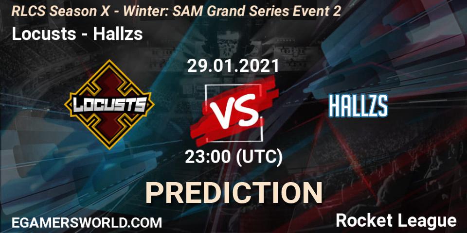 Locusts - Hallzs: Maç tahminleri. 29.01.2021 at 23:00, Rocket League, RLCS Season X - Winter: SAM Grand Series Event 2