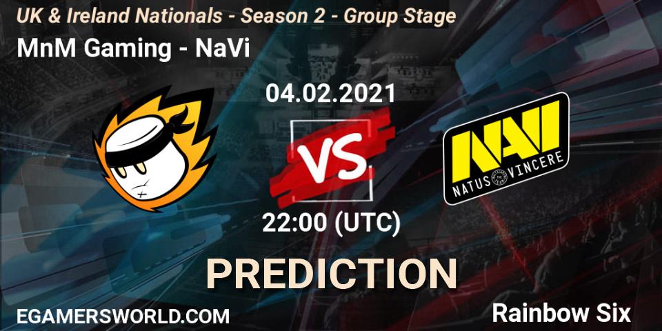 MnM Gaming - NaVi: Maç tahminleri. 04.02.2021 at 22:00, Rainbow Six, UK & Ireland Nationals - Season 2 - Group Stage