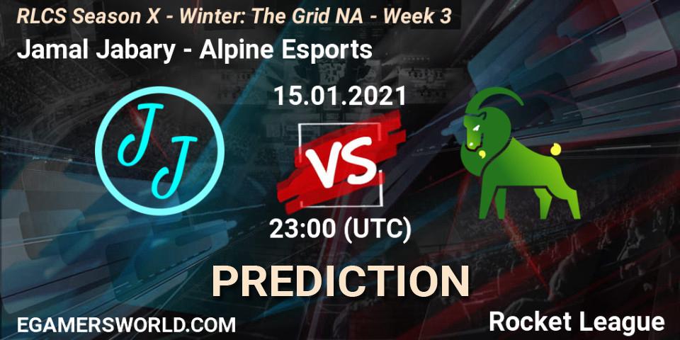 Jamal Jabary - Alpine Esports: Maç tahminleri. 15.01.2021 at 23:00, Rocket League, RLCS Season X - Winter: The Grid NA - Week 3