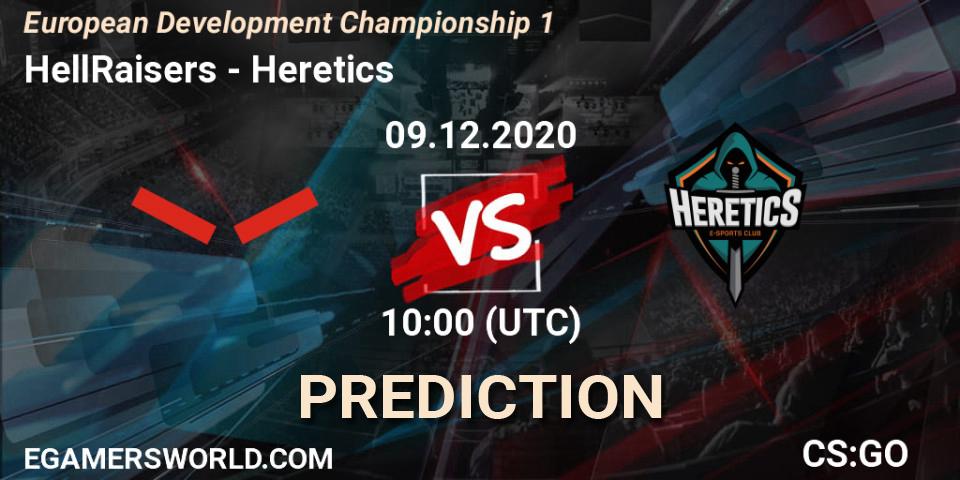 HellRaisers - Heretics: Maç tahminleri. 09.12.2020 at 11:30, Counter-Strike (CS2), European Development Championship 1