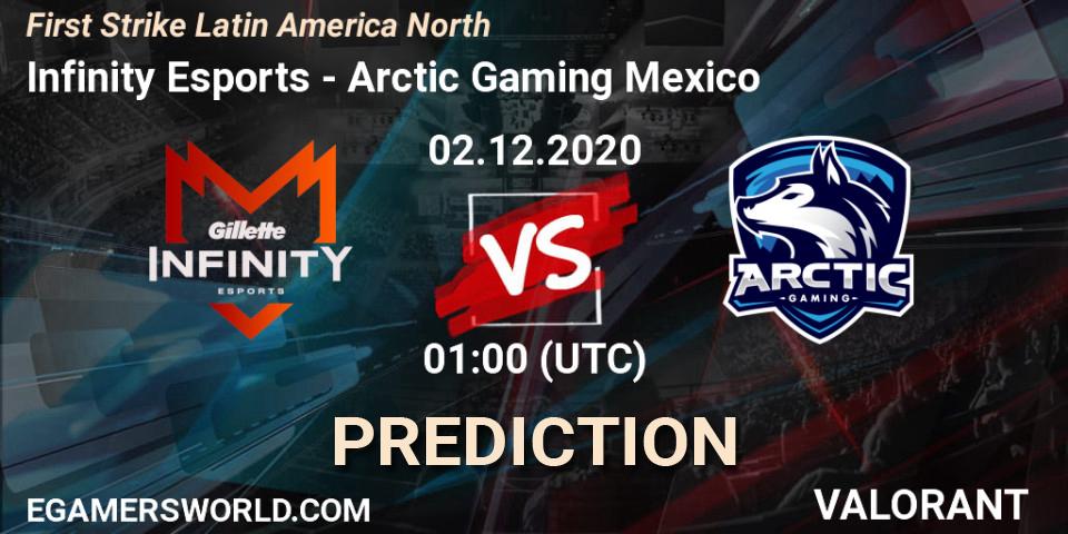 Infinity Esports - Arctic Gaming Mexico: Maç tahminleri. 02.12.2020 at 01:00, VALORANT, First Strike Latin America North