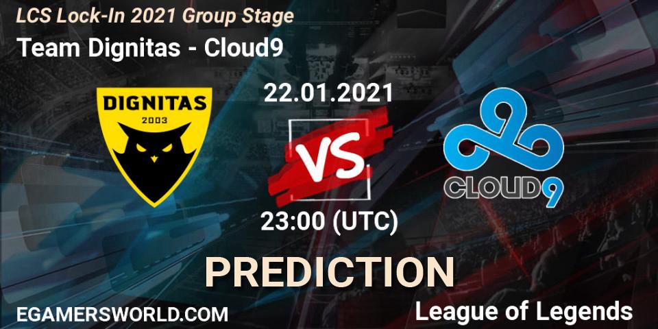 Team Dignitas - Cloud9: Maç tahminleri. 22.01.2021 at 23:00, LoL, LCS Lock-In 2021 Group Stage