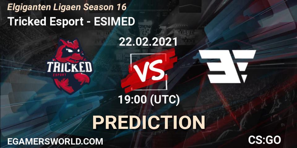 Tricked Esport - ESIMED: Maç tahminleri. 22.02.2021 at 19:00, Counter-Strike (CS2), Elgiganten Ligaen Season 16