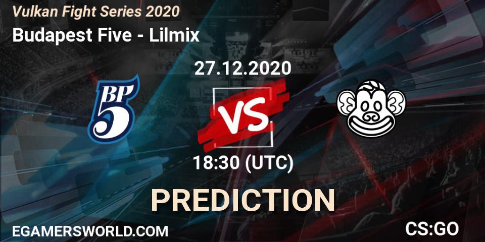Budapest Five - Lilmix: Maç tahminleri. 27.12.2020 at 18:30, Counter-Strike (CS2), Vulkan Fight Series 2020