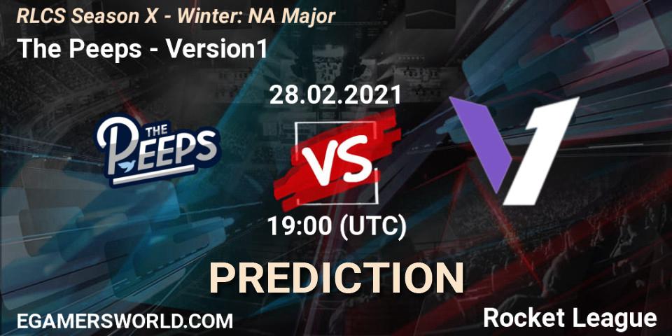 The Peeps - Version1: Maç tahminleri. 28.02.21, Rocket League, RLCS Season X - Winter: NA Major