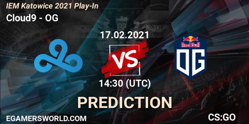 Cloud9 - OG: Maç tahminleri. 17.02.2021 at 14:30, Counter-Strike (CS2), IEM Katowice 2021 Play-In