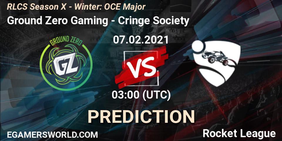 Ground Zero Gaming - Cringe Society: Maç tahminleri. 07.02.2021 at 03:00, Rocket League, RLCS Season X - Winter: OCE Major