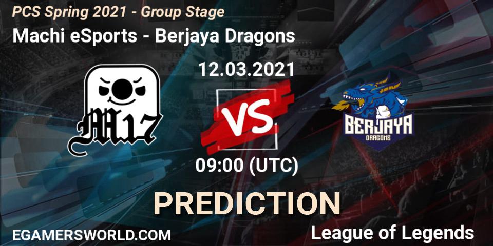 Machi eSports - Berjaya Dragons: Maç tahminleri. 12.03.2021 at 10:30, LoL, PCS Spring 2021 - Group Stage