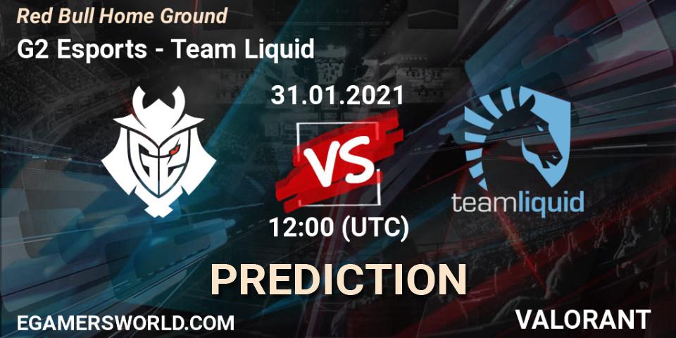 G2 Esports - Team Liquid: Maç tahminleri. 31.01.2021 at 12:00, VALORANT, Red Bull Home Ground