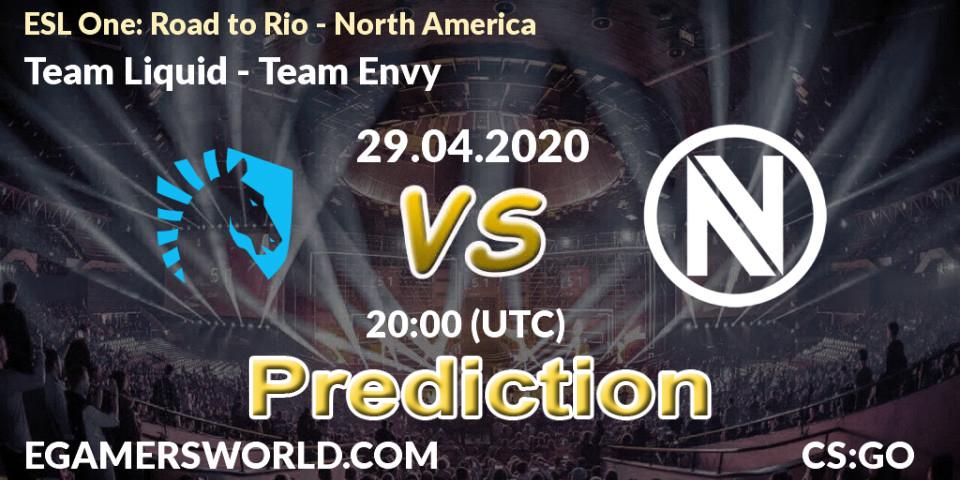 Team Liquid - Team Envy: Maç tahminleri. 29.04.2020 at 20:00, Counter-Strike (CS2), ESL One: Road to Rio - North America