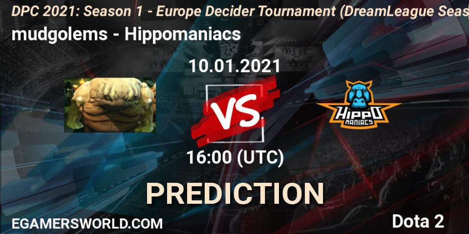 mudgolems - Hippomaniacs: Maç tahminleri. 10.01.2021 at 16:00, Dota 2, DPC 2021: Season 1 - Europe Decider Tournament (DreamLeague Season 14)