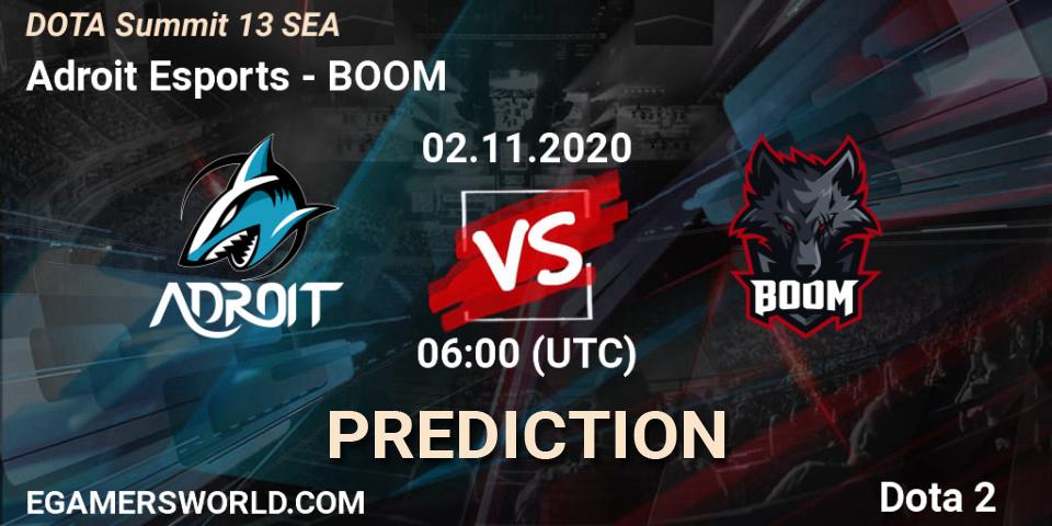 Adroit Esports - BOOM: Maç tahminleri. 02.11.2020 at 08:07, Dota 2, DOTA Summit 13: SEA