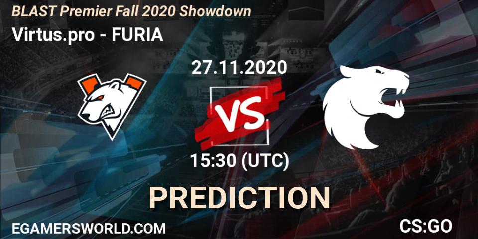 Virtus.pro - FURIA: Maç tahminleri. 27.11.2020 at 15:30, Counter-Strike (CS2), BLAST Premier Fall 2020 Showdown