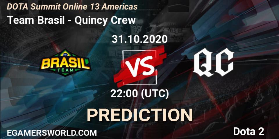 Team Brasil - Quincy Crew: Maç tahminleri. 31.10.2020 at 22:20, Dota 2, DOTA Summit 13: Americas