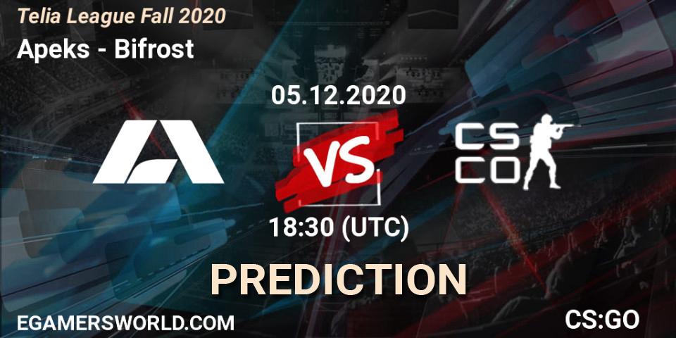 Apeks - Bifrost: Maç tahminleri. 05.12.2020 at 18:30, Counter-Strike (CS2), Telia League Fall 2020