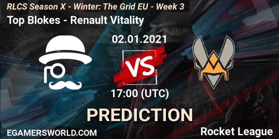 Top Blokes - Renault Vitality: Maç tahminleri. 02.01.21, Rocket League, RLCS Season X - Winter: The Grid EU - Week 3