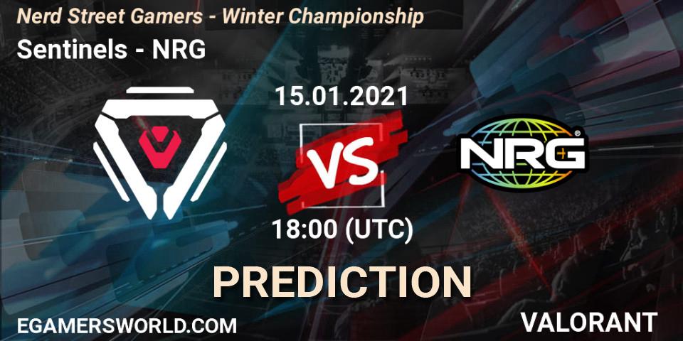 Sentinels - NRG: Maç tahminleri. 15.01.2021 at 18:00, VALORANT, Nerd Street Gamers - Winter Championship
