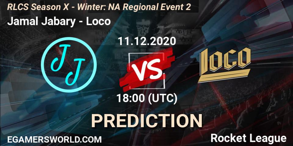Jamal Jabary - Loco: Maç tahminleri. 11.12.2020 at 18:00, Rocket League, RLCS Season X - Winter: NA Regional Event 2