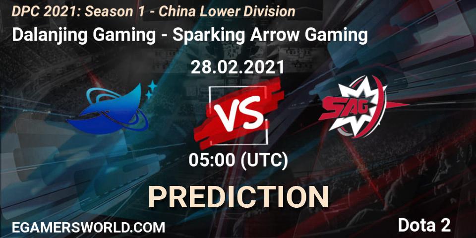 Dalanjing Gaming - Sparking Arrow Gaming: Maç tahminleri. 28.02.2021 at 05:02, Dota 2, DPC 2021: Season 1 - China Lower Division
