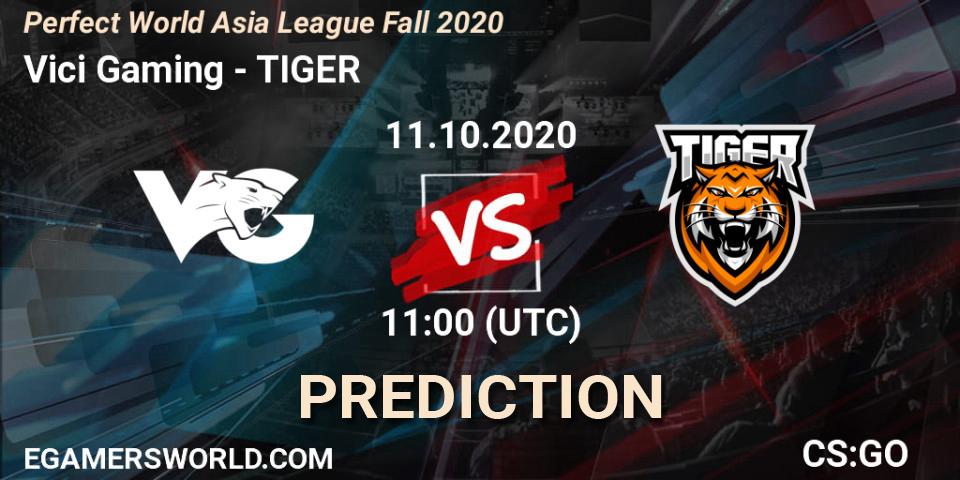 Vici Gaming - TIGER: Maç tahminleri. 11.10.2020 at 11:00, Counter-Strike (CS2), Perfect World Asia League Fall 2020