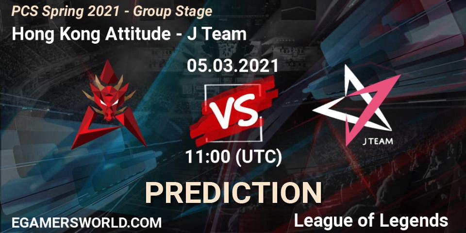 Hong Kong Attitude - J Team: Maç tahminleri. 05.03.21, LoL, PCS Spring 2021 - Group Stage