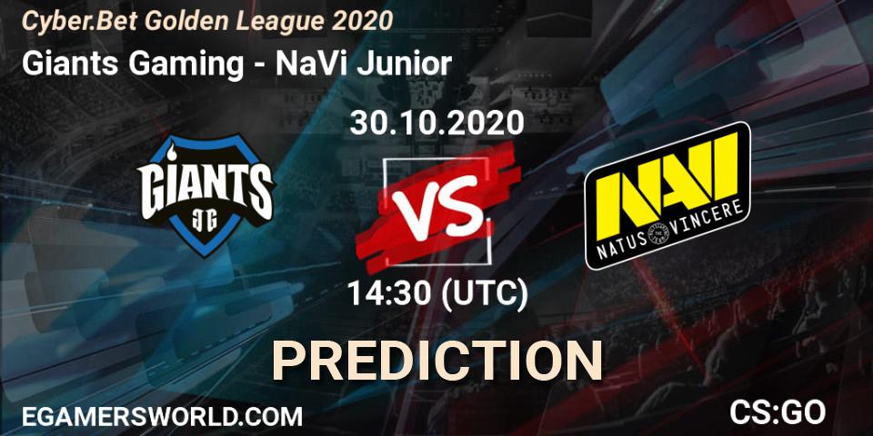Giants Gaming - NaVi Junior: Maç tahminleri. 30.10.2020 at 14:30, Counter-Strike (CS2), Cyber.Bet Golden League 2020