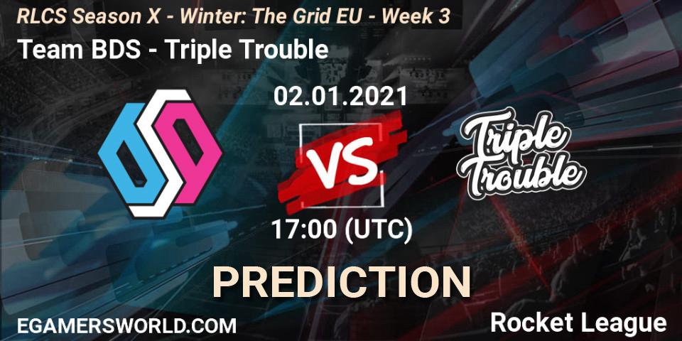 Team BDS - Triple Trouble: Maç tahminleri. 02.01.2021 at 17:00, Rocket League, RLCS Season X - Winter: The Grid EU - Week 3