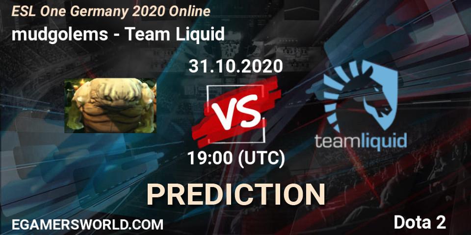 mudgolems - Team Liquid: Maç tahminleri. 31.10.2020 at 19:00, Dota 2, ESL One Germany 2020 Online