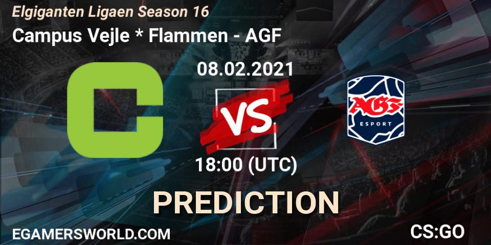 Campus Vejle * Flammen - AGF: Maç tahminleri. 08.02.2021 at 18:00, Counter-Strike (CS2), Elgiganten Ligaen Season 16