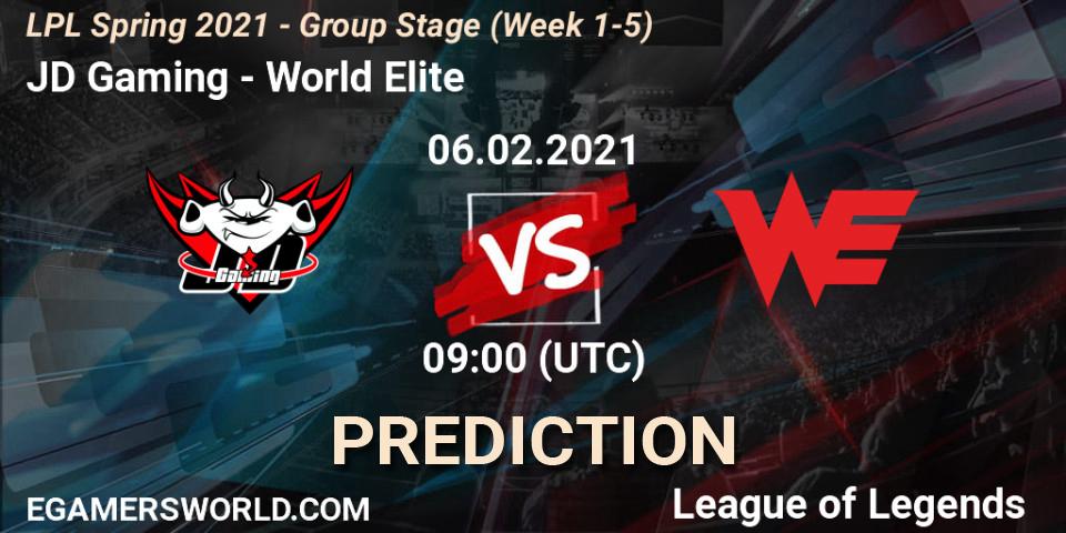 JD Gaming - World Elite: Maç tahminleri. 06.02.2021 at 10:09, LoL, LPL Spring 2021 - Group Stage (Week 1-5)