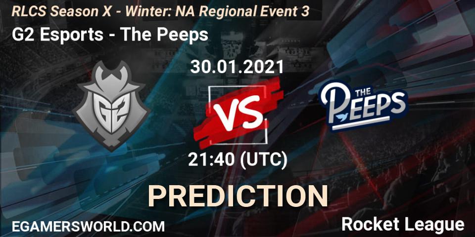 G2 Esports - The Peeps: Maç tahminleri. 30.01.2021 at 21:40, Rocket League, RLCS Season X - Winter: NA Regional Event 3