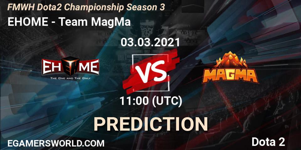 EHOME - Team MagMa: Maç tahminleri. 02.03.2021 at 11:39, Dota 2, FMWH Dota2 Championship Season 3