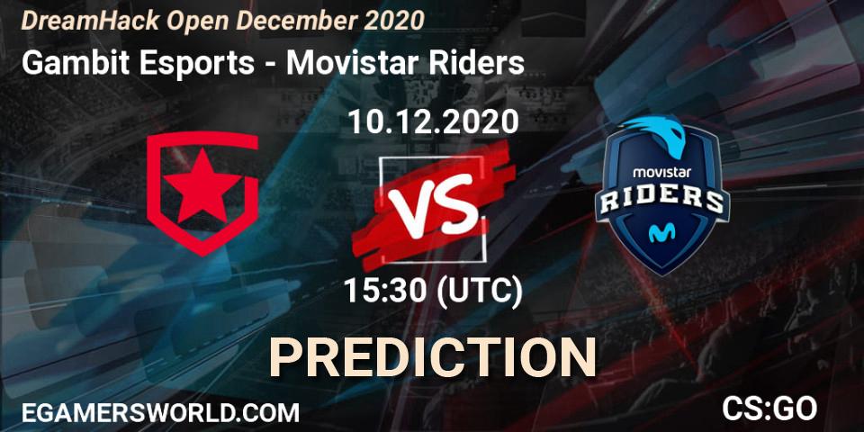 Gambit Esports - Movistar Riders: Maç tahminleri. 10.12.2020 at 16:00, Counter-Strike (CS2), DreamHack Open December 2020