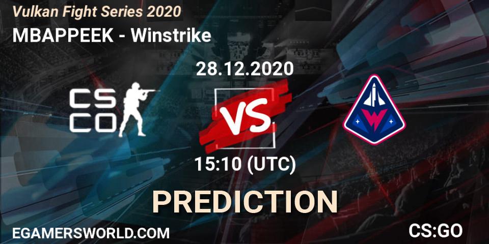MBAPPEEK - Winstrike: Maç tahminleri. 28.12.2020 at 15:55, Counter-Strike (CS2), Vulkan Fight Series 2020