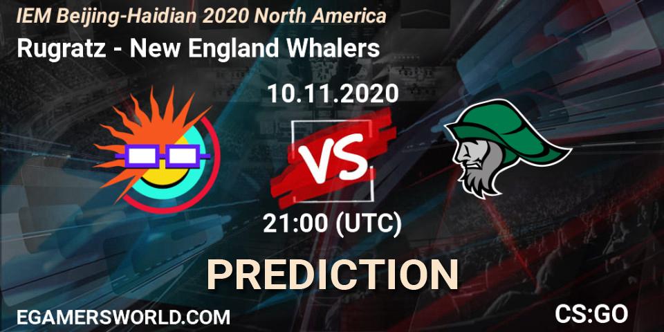 Rugratz - New England Whalers: Maç tahminleri. 10.11.20, CS2 (CS:GO), IEM Beijing-Haidian 2020 North America