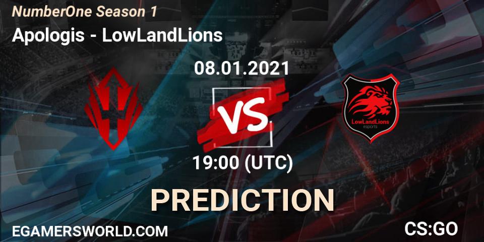 Apologis - LowLandLions: Maç tahminleri. 08.01.2021 at 19:00, Counter-Strike (CS2), NumberOne Season 1